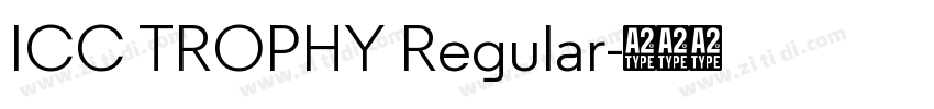 ICC TROPHY Regular字体转换